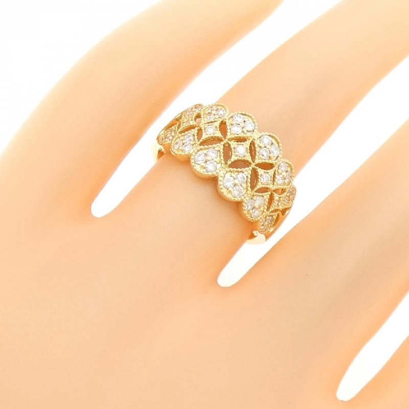 Nhẫn kim cương K18YG 0.38CT 670668