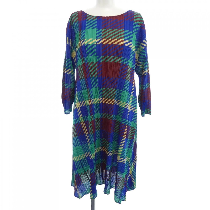 Pleats Please 2014 Kiểu kẻ PP43-JH685 7569085 Đầm 647481