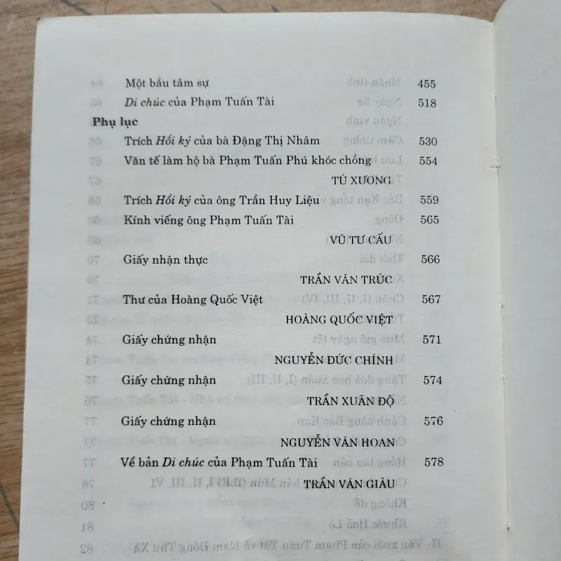Phạm tuấn tài cuộc đời và tác phẩm hồi ký | vũ khiêu chủ biên 760171
