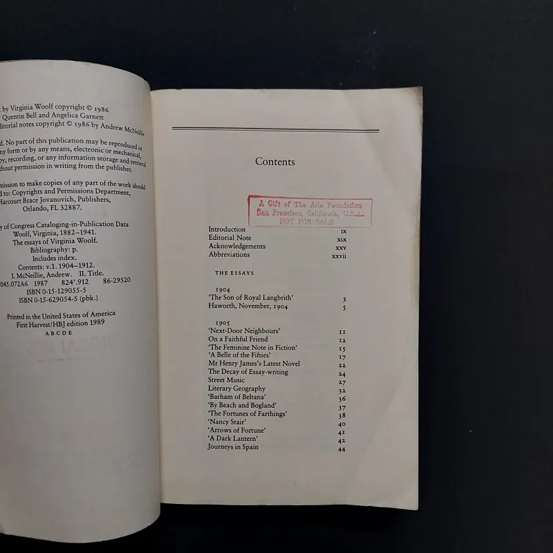 [Sách Cũ Ngoại Văn] The Essay Of Virgina Woolf - Voulume 1 792458