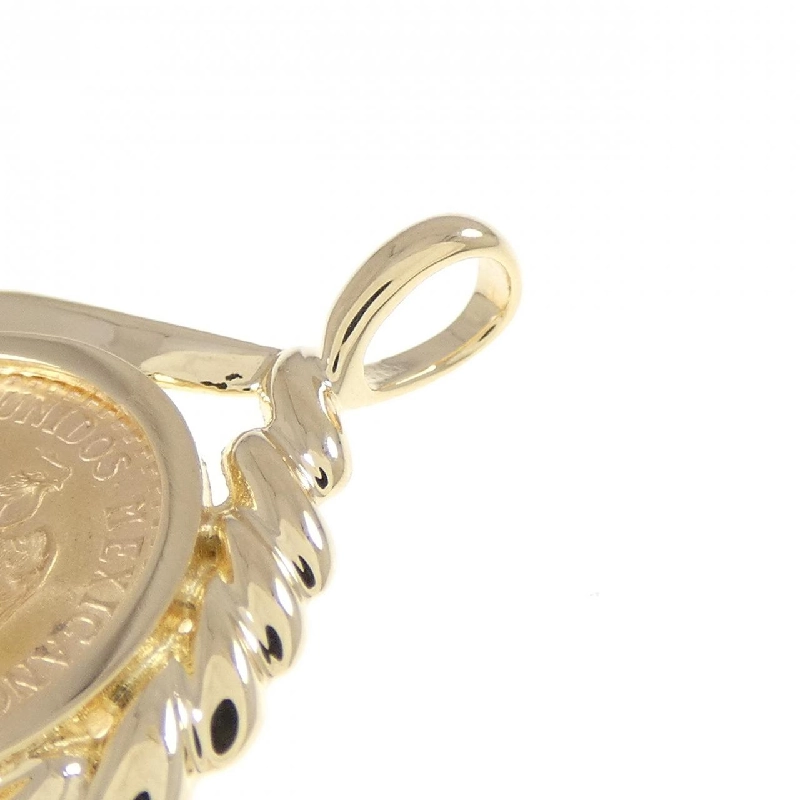 K18YG(枠) Đồng xu Mặt dây chuyền - Hàng hiệu Authentic 870739