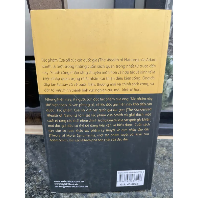 Của cải của các quốc gia và lí thuyết về cảm nhận đạo đức rút gọn Eamonn Butler 752468