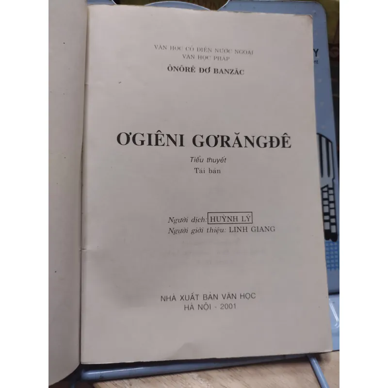 sách: Ơgiêni Grăngđê - Ônôre Đờ Banzắc (A1) 572840