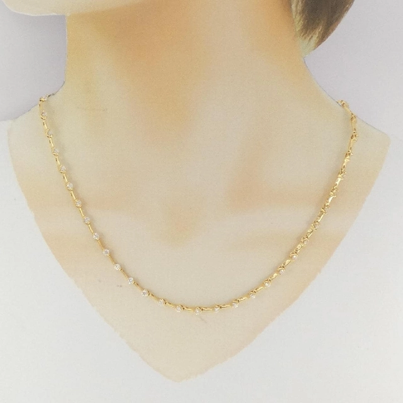 K18YG Dây chuyền kim cương 3.277CT - Hàng hiệu Chính hãng 863284