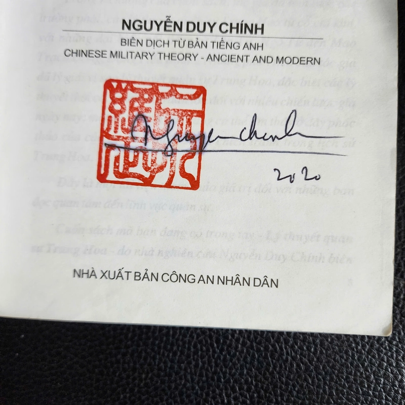 Lý thuyết quân sự Trung Hoa | có thủ bút dịch giả Nguyễn Duy Chính 443527