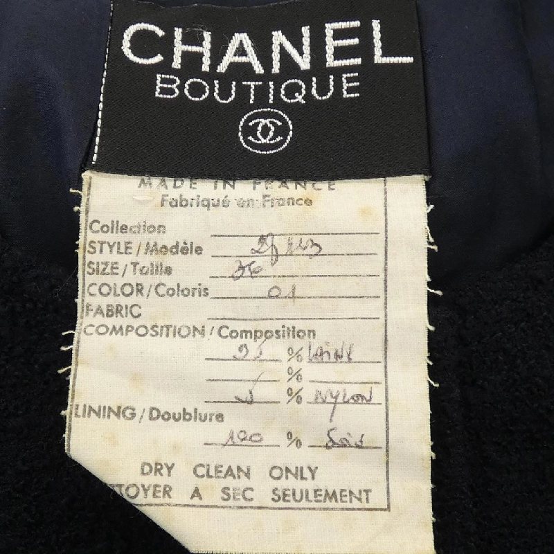Áo khoác không cổ CHANEL - Hàng hiệu Authentic 823163