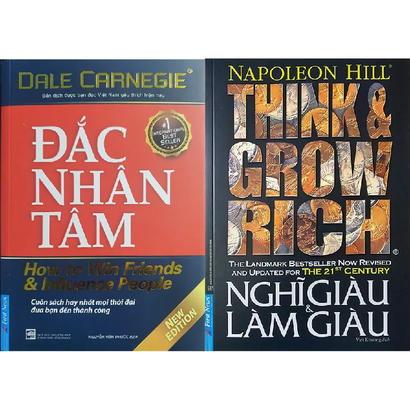 Sách - Combo 2 Cuốn: Đắc Nhân Tâm + Think & Grow Rich Nghĩ Giàu Và Làm Giàu - Trí Việt - NENA2509 Blogmeo21025 580663