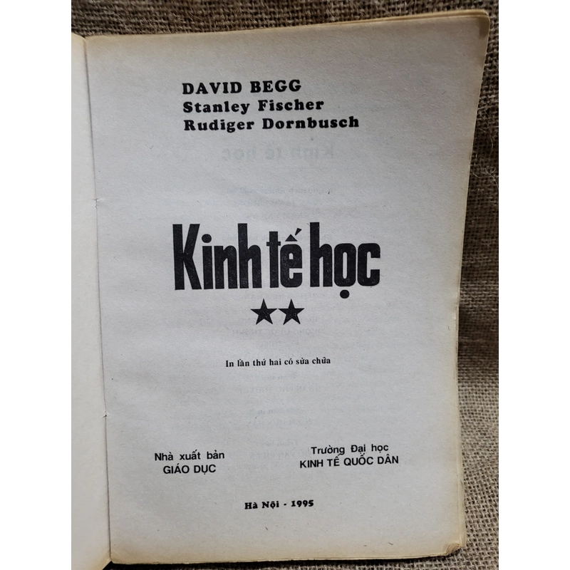 Kinh tế học (2 tập), xuất bản 1995| David Begg, Stanley Fischer & Rudiger Dornbusch 302030