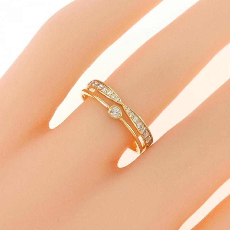 【Sản phẩm mới】Nhẫn kim cương K18YG 0.25CT 669450