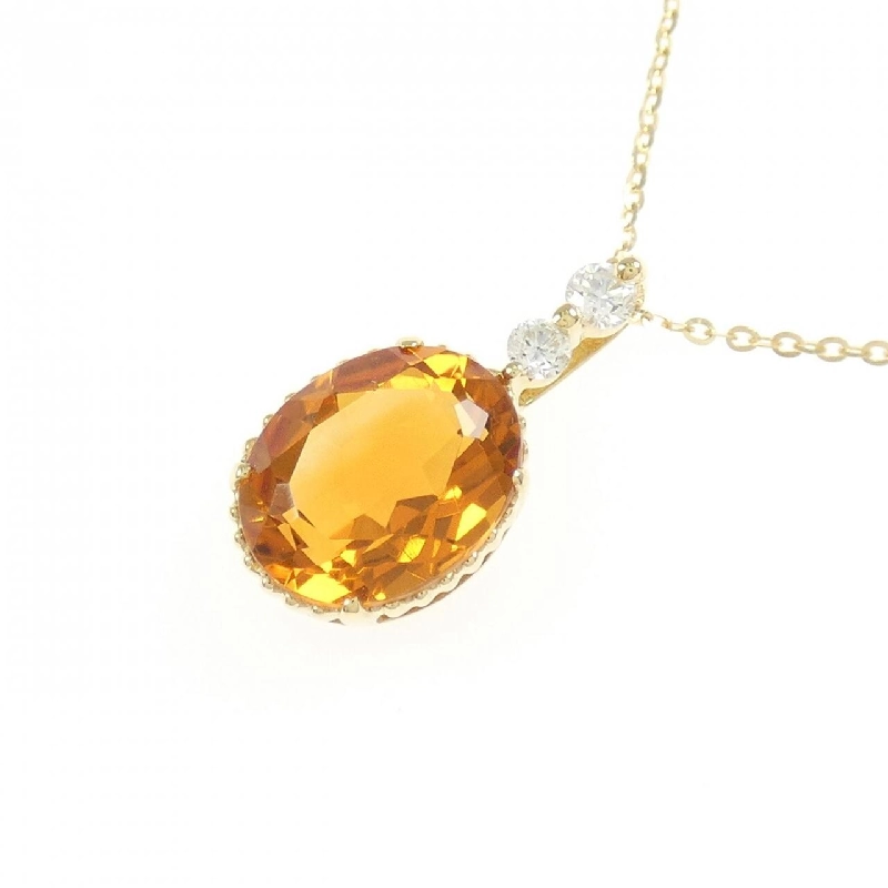 K18YG Mặt dây chuyền Citrine 2.53CT - Hàng hiệu Chính hãng 861939