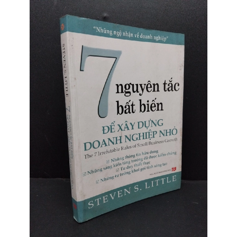 7 Nguyên tắc bất biến để xây dựng doanh nghiệp nhỏ mới 80% ố nhẹ 2008 HCM2207 Steven S. Little KỸ NĂNG 191189