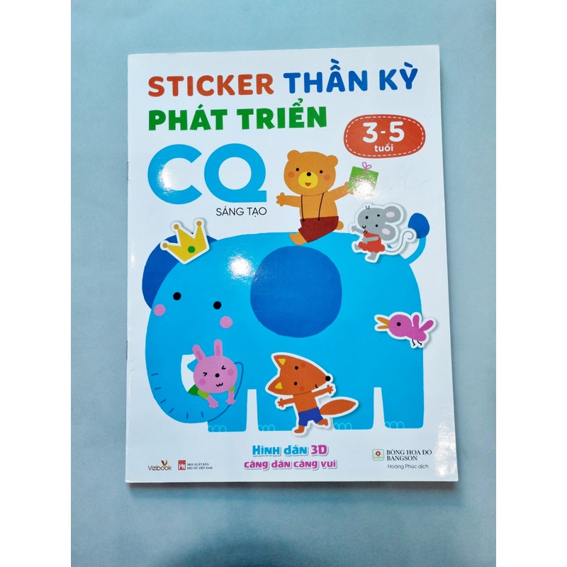 Sách ( thiếu nhi) Sticker thần kỳ phát triển CQ - chỉ số sáng tạo (3-5 tuổi) 142417