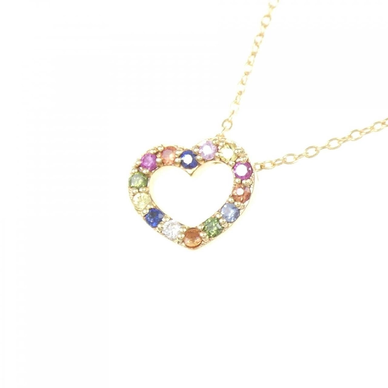 Ponte Vecchio Dây chuyền hình trái tim Sapphire 0.15CT - Hàng hiệu Chính hãng 840961