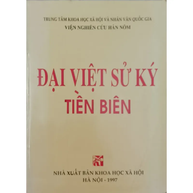 ĐẠI VIỆT SỬ KÝ TIỀN BIÊN 196354