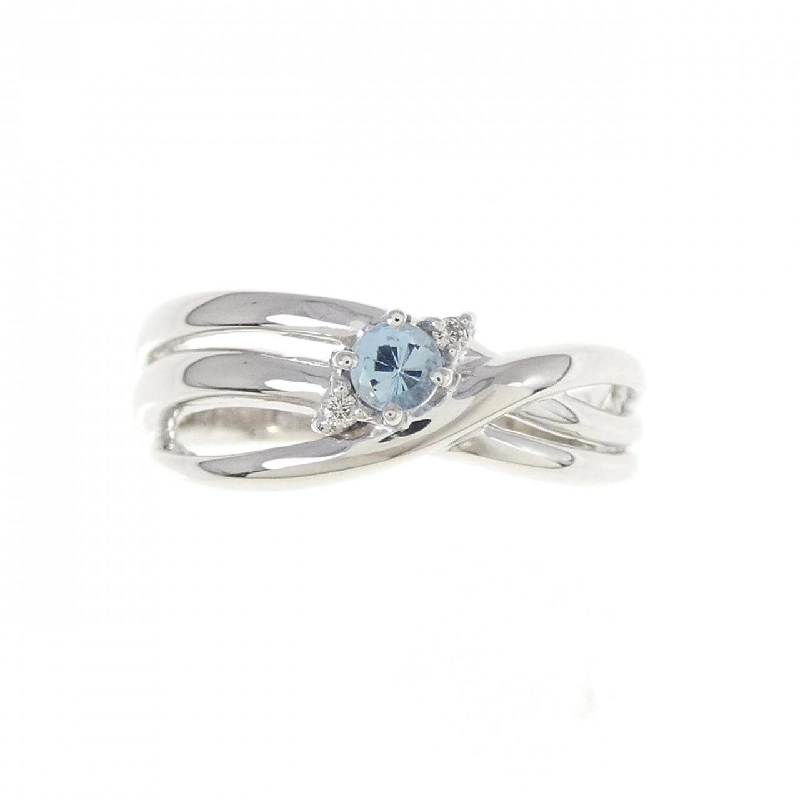 Nhẫn Aquamarine K10WG 672738