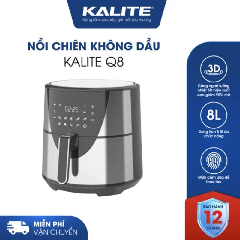 Nồi chiên không dầu KALITE Q8 8 lít 722909