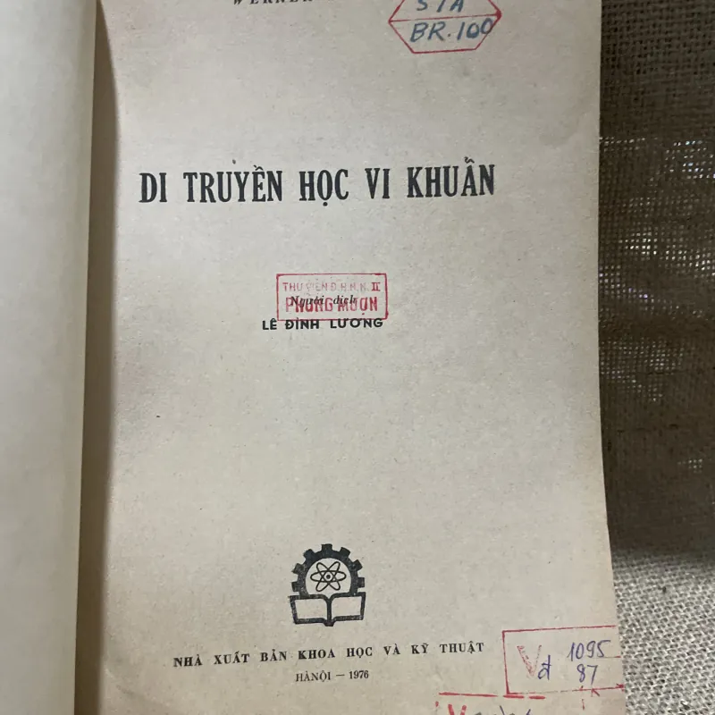 Di truyền học vi khuẩn WERNER BRAUN 340 trang khổ lớn  799807