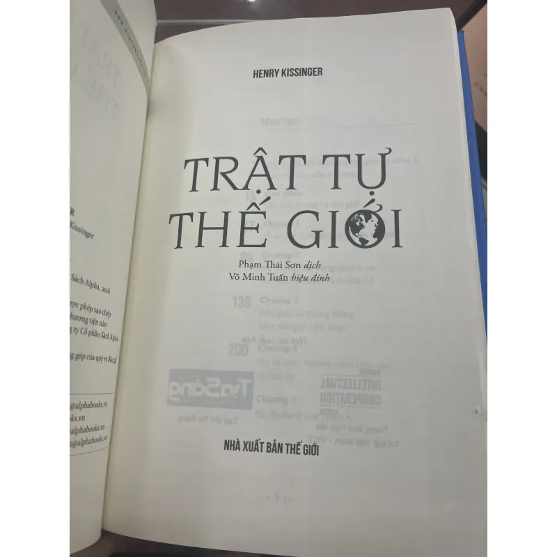 TRẬT TỰ THẾ GIỚI - HENRY KISSINGER 935259