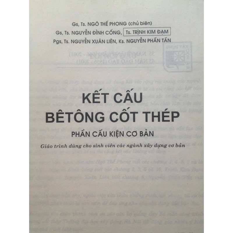 KẾT CẤU BÊ TÔNG CỐT THÉP PHẦN CẤU KIỆN CƠ BẢN 455717