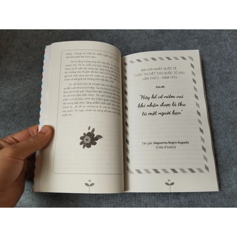 NHỮNG BỨC THƯ GIẢI NHẤT THẾ GIỚI (1972 - 2016) 718903