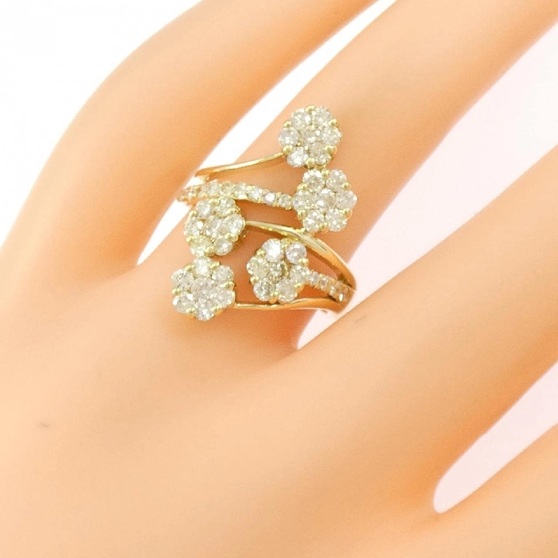 Nhẫn kim cương hoa K18YG 1.50CT - Hàng hiệu chính hãng 854945