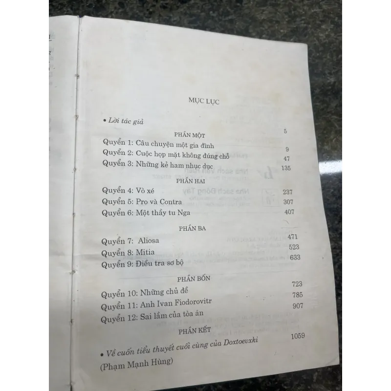 Anh em nhà karamazov F. Dostoevski xb 2000 full bộ 758457