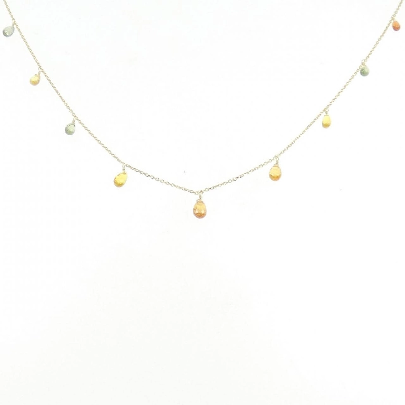 K18YG Sapphire Necklace 6.20CT - Hàng hiệu Authentic 862478