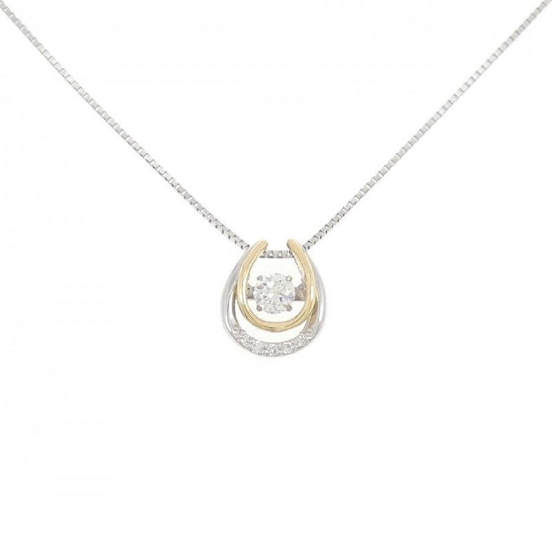 Dây chuyền kim cương PT900/K18YG/PT850 0.181CT - Hàng hiệu Chính hãng 860623