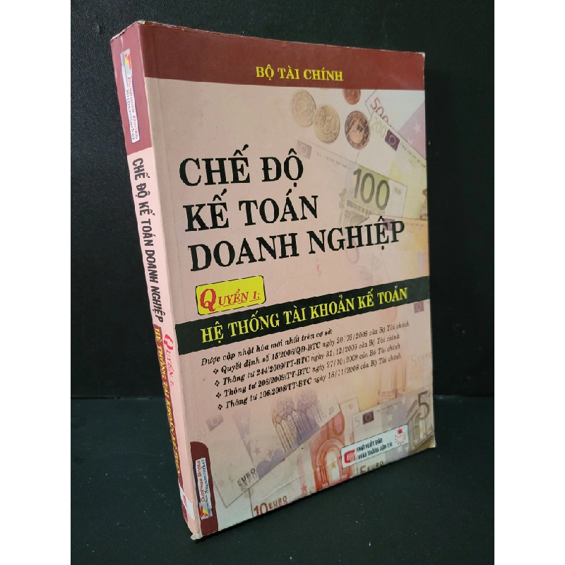 Chế độ kế toán doanh nghiệp quyển 1 hệ thống tài khoản kế toán mới 80% bẩn bìa, ố nhẹ, tróc gáy nhẹ 2010 Bộ tài chính HCM1604 KINH TẾ - TÀI CHÍNH - CHỨNG KHOÁN Blogmeo 27525 513174