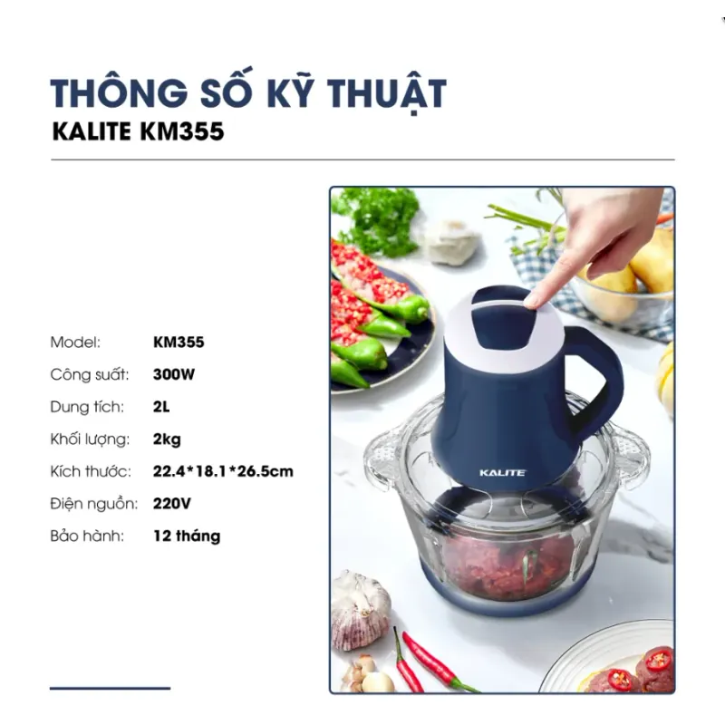 🌟 Máy xay thịt Kalite – Chế độ xay đa dạng: thịt, cá, rau củ, hạt… 708708