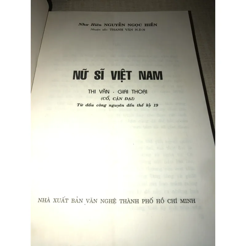 Nữ Sĩ Việt Nam-Tiểu Sử&Giai Thoại Cổ-Cận Đại 937346