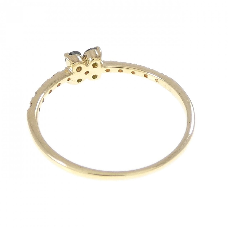 Nhẫn kim cương hoa K18YG 0.17CT 665426