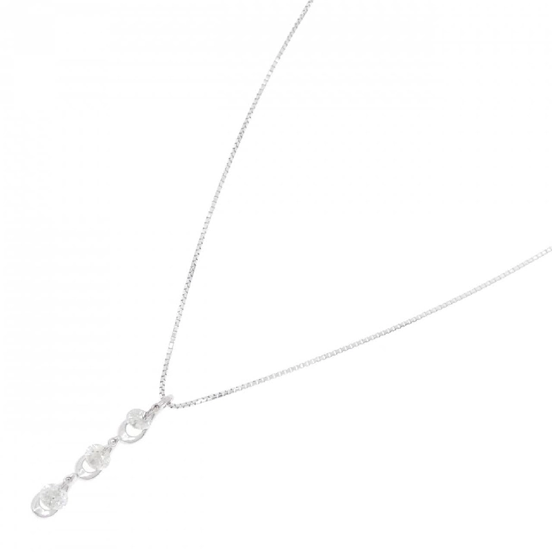 K18WG Dây chuyền kim cương ba viên 0.50CT - Hàng hiệu Chính hãng 861352