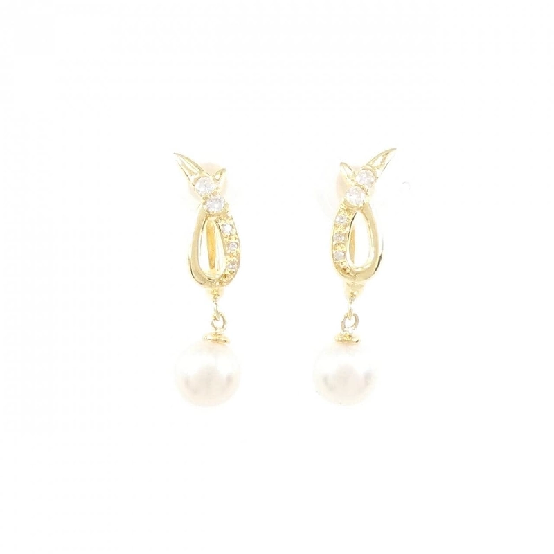 Bông tai ngọc trai Akoya K18YG 6.9mm - Hàng hiệu Chính hãng 872176