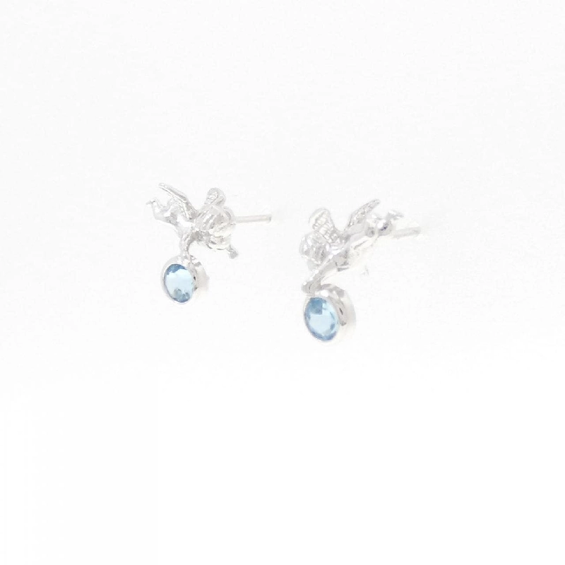 K14WG Bông tai Angel Blue Topaz - Hàng hiệu Chính hãng 868870