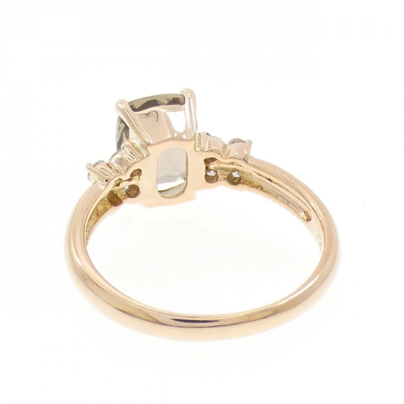 Nhẫn K18PG Đá Thạch Anh Khói 1.82CT - Hàng hiệu Chính hãng 852870