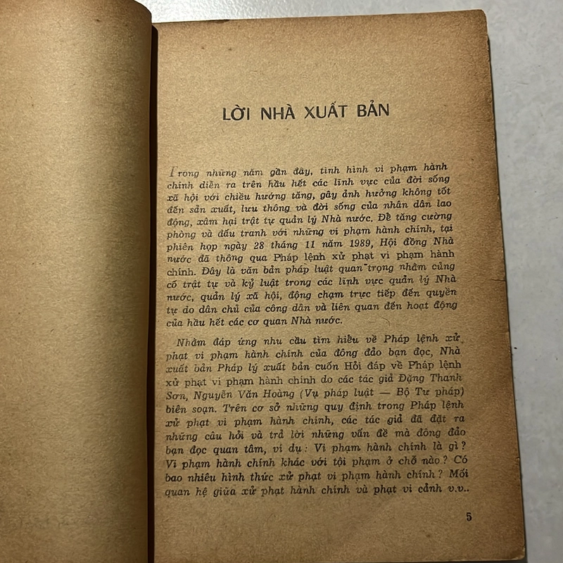 Hỏi Đáp về pháp lệnh xử phạt vi phạm hành chính — 1990s 495537
