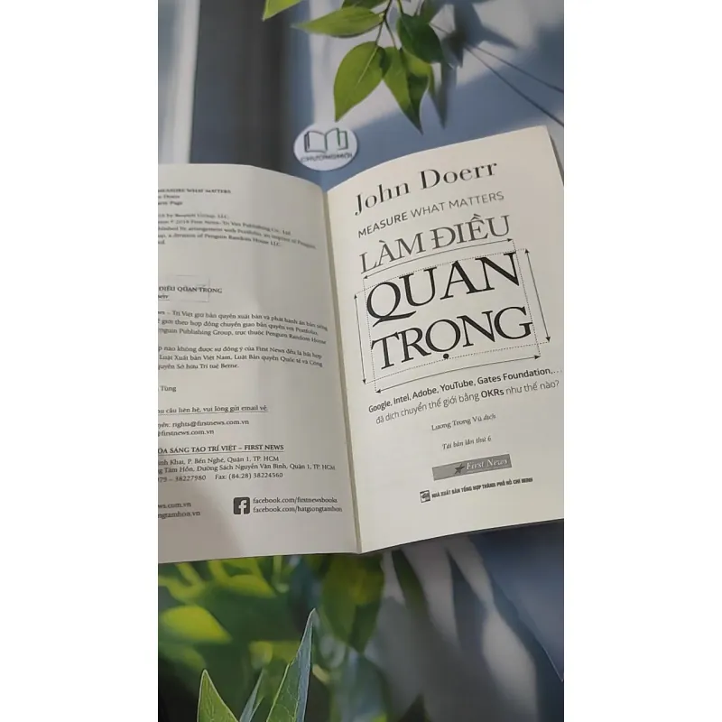 [MIỄN PHÍ BỌC SÁCH] Làm Điều Quan Trọng - John Doerr 961141