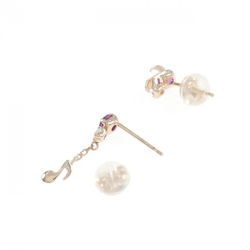 K10PG/K18PG Garnet Bông tai - Hàng hiệu Chính hãng 867011