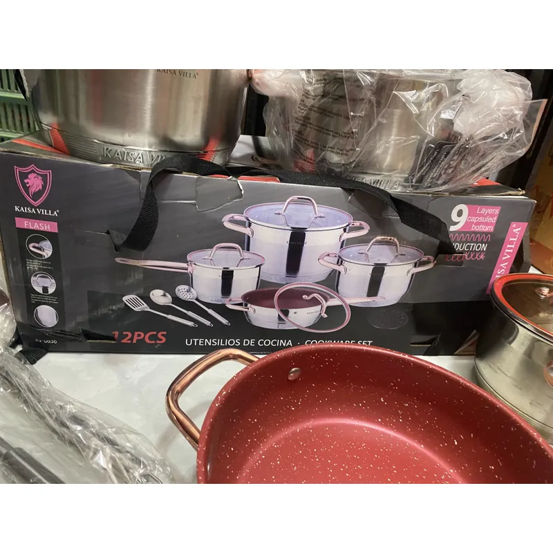 THANH LÝ THÙNG đầy đủ nồi và dụng cụ như hình ( có cái nồi có tay cầm là sử dụng một lần) 606496