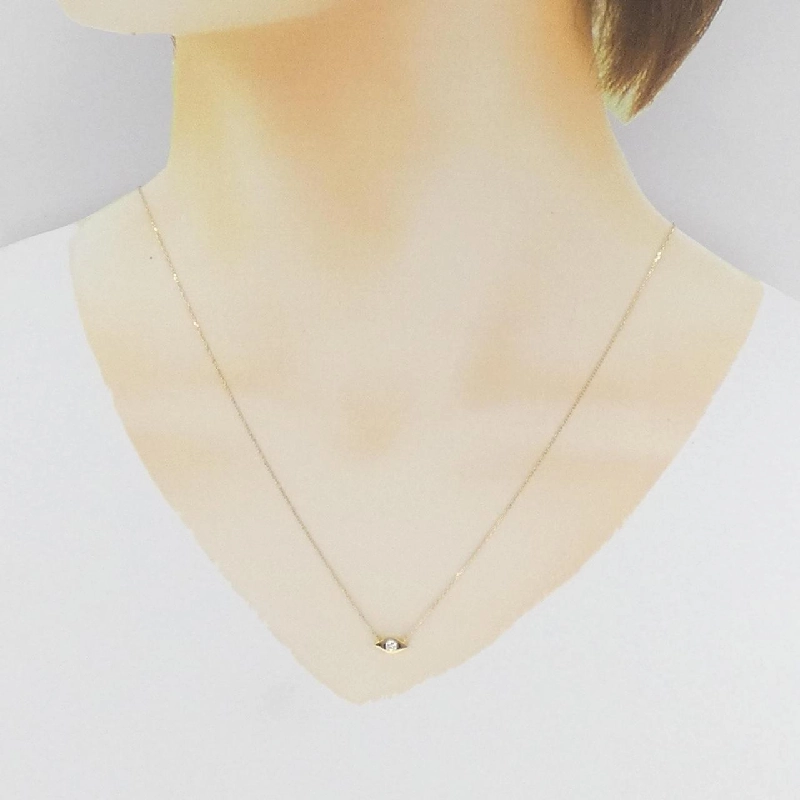 Dây chuyền kim cương K18YG 0.09CT - Hàng hiệu Chính hãng 868418