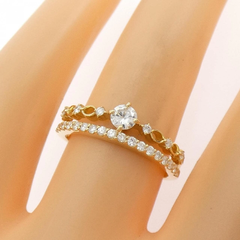 Nhẫn kim cương K18YG 0.40CT - Hàng hiệu chính hãng 853304