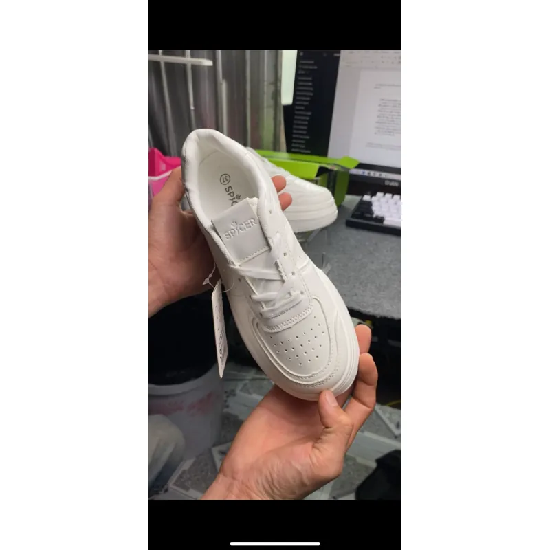 Giày Sneaker Thể Thao Nữ Đế 5cm Full trắng size 37 746788