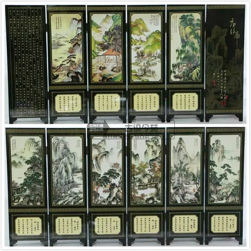 Bình phong sơn mài triết lý cao, trang trí rất đẹp  694528