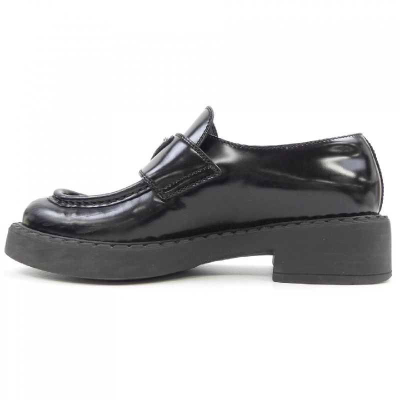 Giày lười Prada PRADA màu chocolate với logo hình tam giác 1D246M 656426