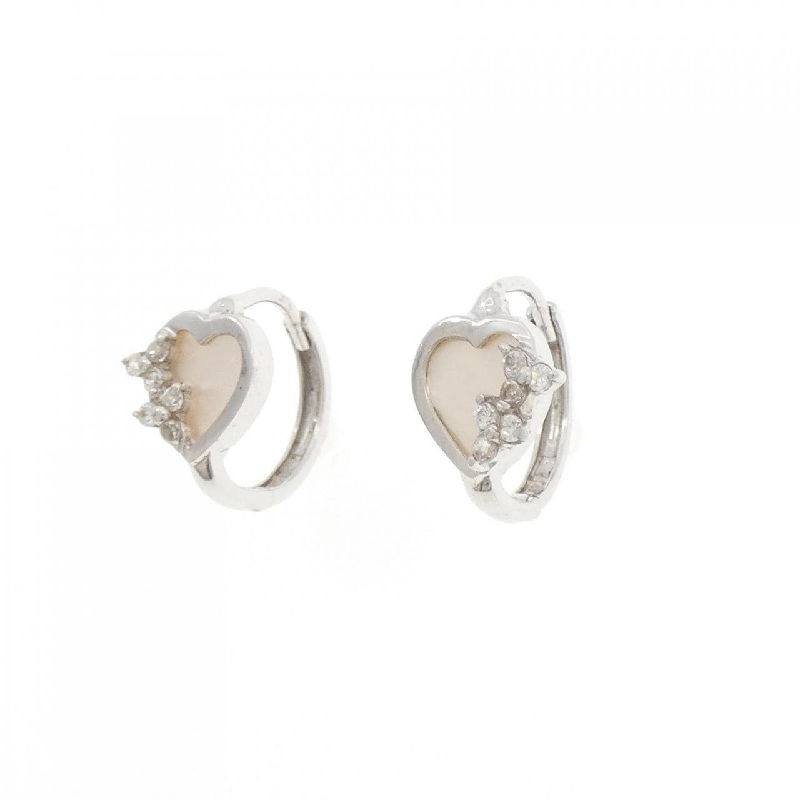 K14WG Bông tai hình trái tim ngọc trai - Hàng hiệu Chính hãng 868407