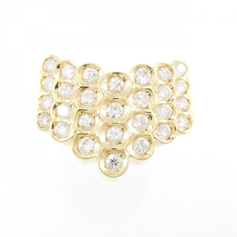 Nhẫn kim cương K18YG 0.57CT 671945