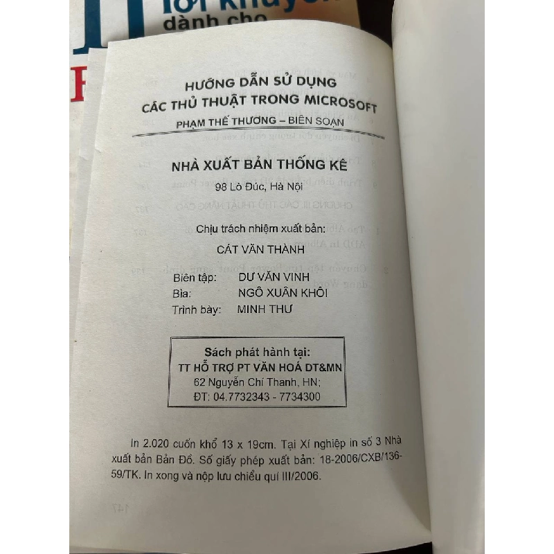 Hướng dẫn sử dụng các thủ thuật trong Microsoft - Phạm Thế Thương 933692