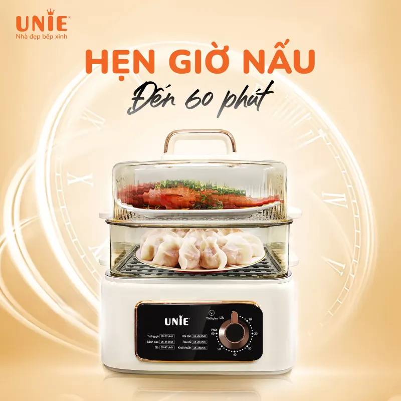 Nồi Lẩu Hấp Đa Năng Unie UE660 – 3 Trong 1, Dung Tích 10L Siêu Tiện 726188