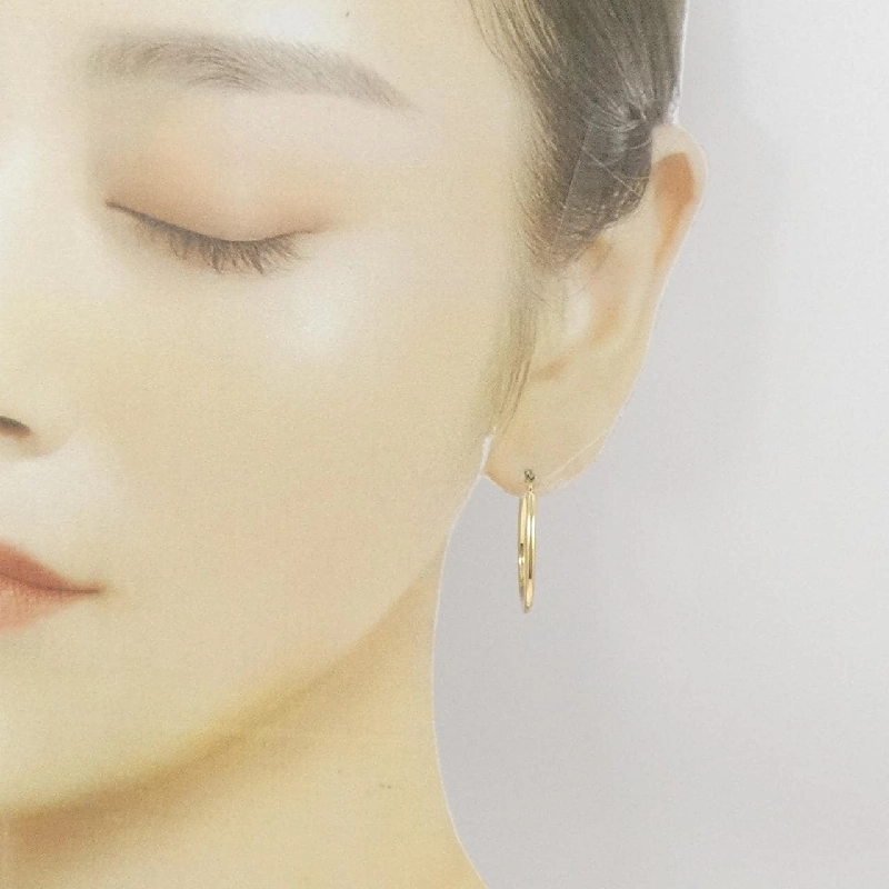 Bông tai hoop 750YG - Hàng hiệu Authentic 875305